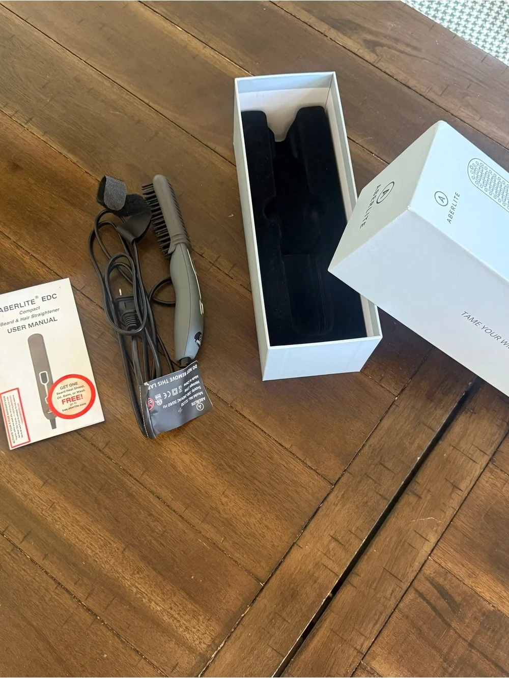 EDC Beard & Hair Straightener - Gray